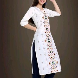 American Crepe Printed Kurti For Women