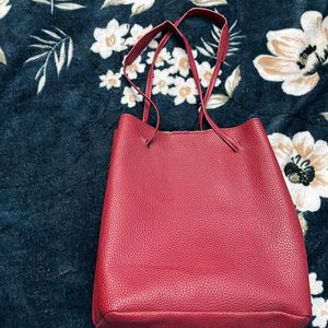 Red Tote Bag.