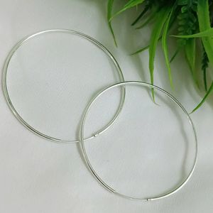 Pure silver Hoop