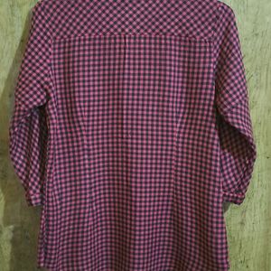 Kraus Red And Black Check Top Shirt Style