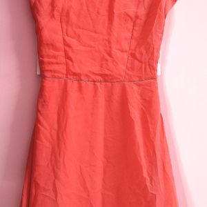 Peach Colored One piece Dress