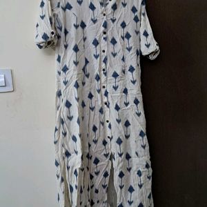 Utsa By Westside: Offwhite Blue Kurta