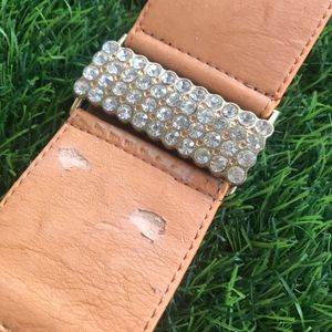 Orange Stretchable Belt