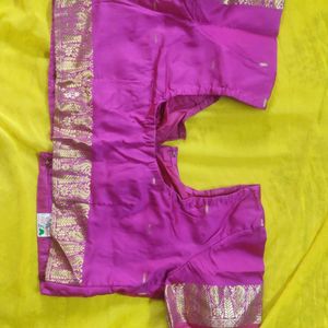 New Festive Purple Readymade Blouse