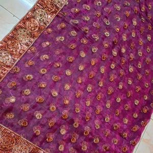 Net Embroidery Saree With 34 Blouse