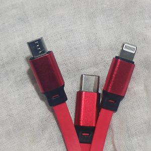 New 3 In 1 USB Charging Cable / iOS Mobile Phone