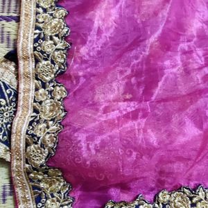 Navy blue Pink Lehenga Choli