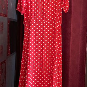 Trendyol Red Polka Dot Women Dresses