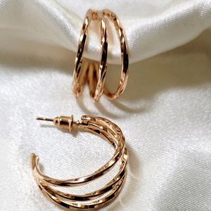 Rose Gold Small Hoops