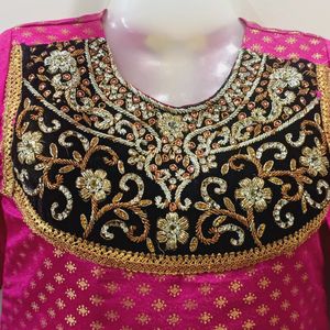 Chanderi Silk Beautiful Kurta