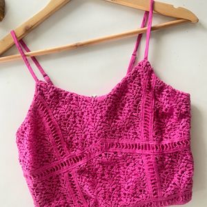 Westside Crochet Detail Top