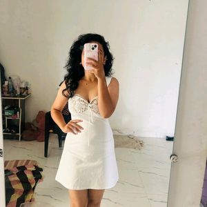 Mini Off White Dress