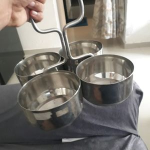 STAINLESS STEEL TIFFIN & FOOD SERVING SET