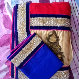 New Saree With Blouse Piece