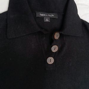 Collar Black Tshirt