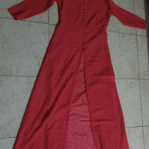 Festive Stylish Mid Cut  Long Western Gown
