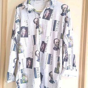 Newspaper Print Men's T-shirt