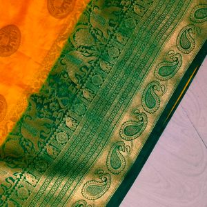 Dhasara Special Elephant Design Grandlooking Saree