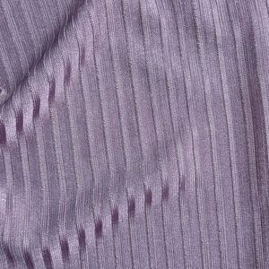 Striped Crew-Neck T-Shirt, Dark shiny Lavender, Medium Size