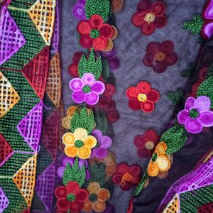 Phulkari Dupatta (Multicolor)