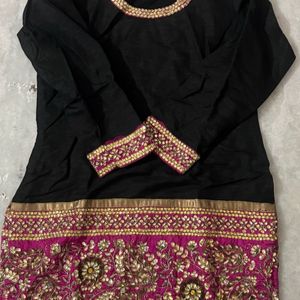 Beautiful Black Traditional Sharara Set