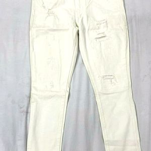 💥OG 💥LEVIS 711 SKINNY WHITE RIPPED DENIM❤️