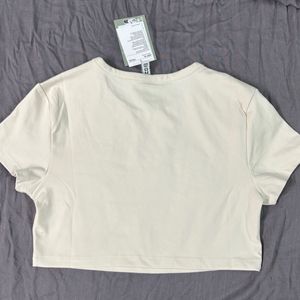 H&M Women Cropped Jersey Top