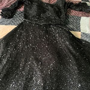 Black Gown Party Wear