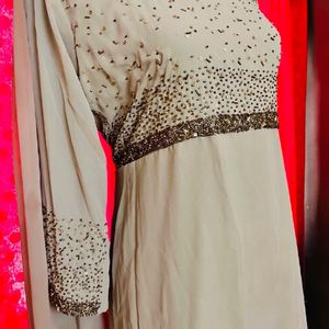 Heavy handwork dress with dupatta