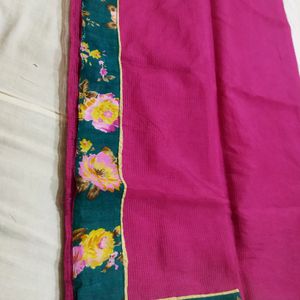 Flower Border Saree.