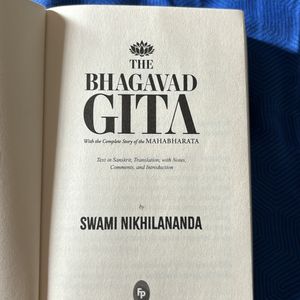 Bhagavad gita by swami nikhilananda