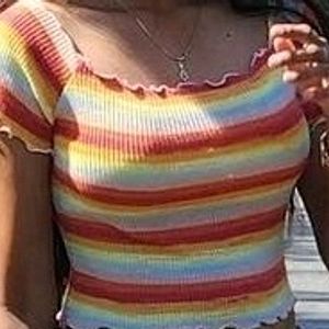 Multicolor Crop Top