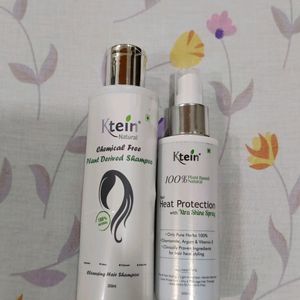 Chemical Free Shampoo And Heat Protection Spray