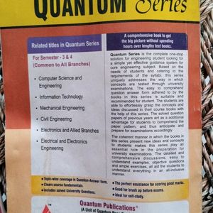 B. Tech Second Year Quantum Series