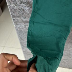 Women Green Trousers