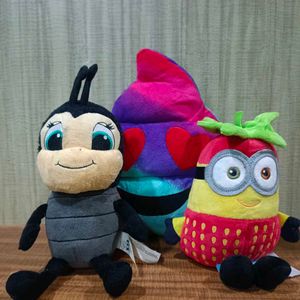 Combo Of 3 Imported Plushies Toys