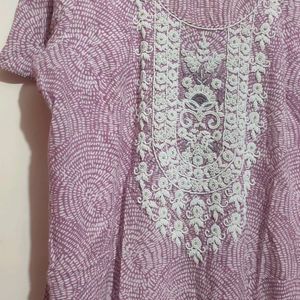 Light Purple💜 Plazo Salwar Suit With Dupatta