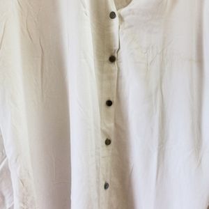 Never Used Milky White Good Quality Shirt Top