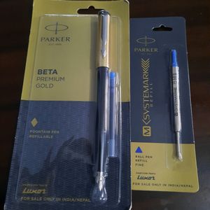 BETA Premium Gold Fountain Pen Refillable