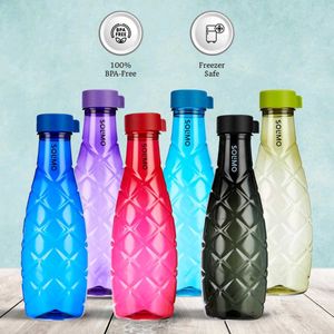 Brand - Solimo, 1 Lt Water Bottle | Multicolor |