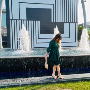 Green Ruffle Dress