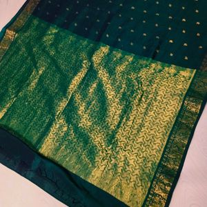 Cotton Silk Pure Gadwal Saree