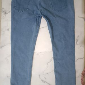 Height Waist Light Blue Jeans