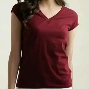 V Neck Short Sleeve Top