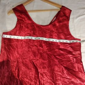 Beautiful Maroon Satin Top