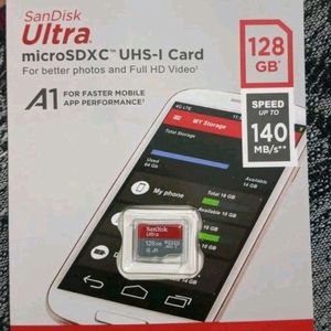 New Sandisk Memory Card 128 Gb