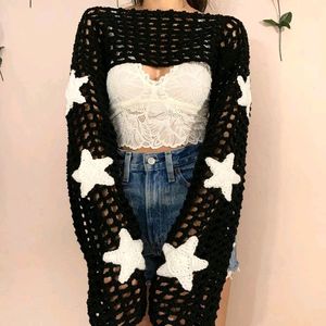 Crochet Handmade Stars Bolero