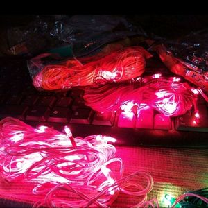 Diwali 5-Wire Rice LED Lights ( RED, WHITE,PINK)