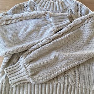 Knit Drop Shoulder Sweater