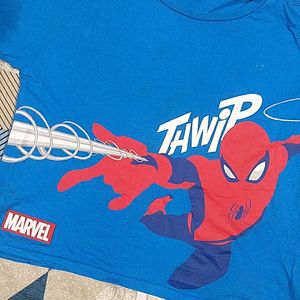 Spiderman Crop Top